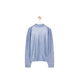Men Embellished Polo Sweater - Light Blue