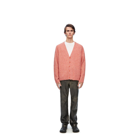 Men Cardigan - Pink/Yellow