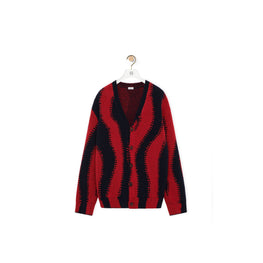 Men Cardigan - Navy/Red