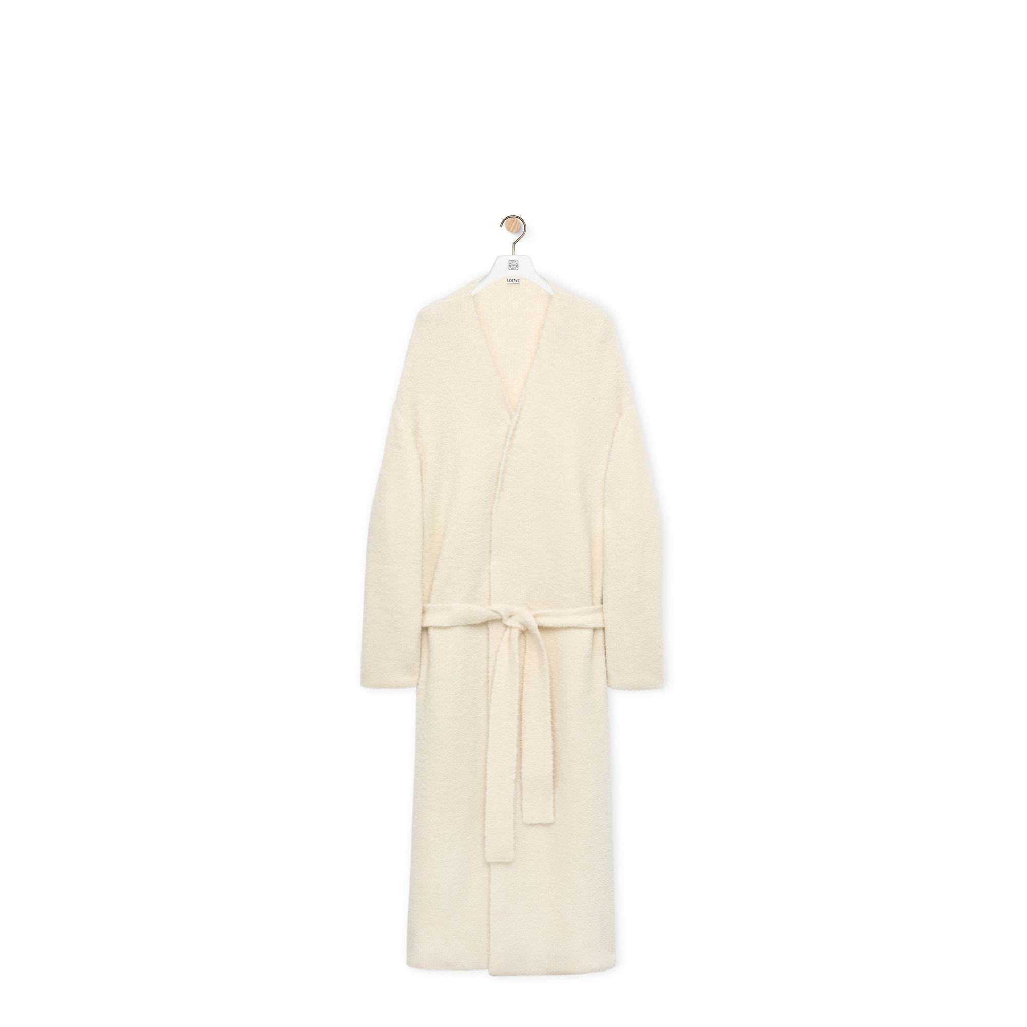 Men Belted Coat - Ecru