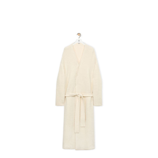Men Belted Coat - Ecru