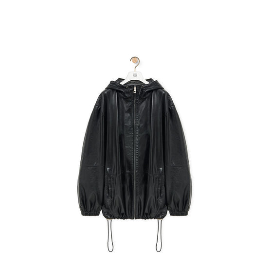 Men Hooded Jacket - Black