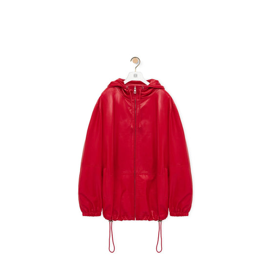Men Hooded Jacket - Lipstick