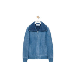Men Bomber Jacket - Indigo Blue