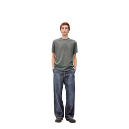 Men Overdyed Anagram T-Shirt - Platinum