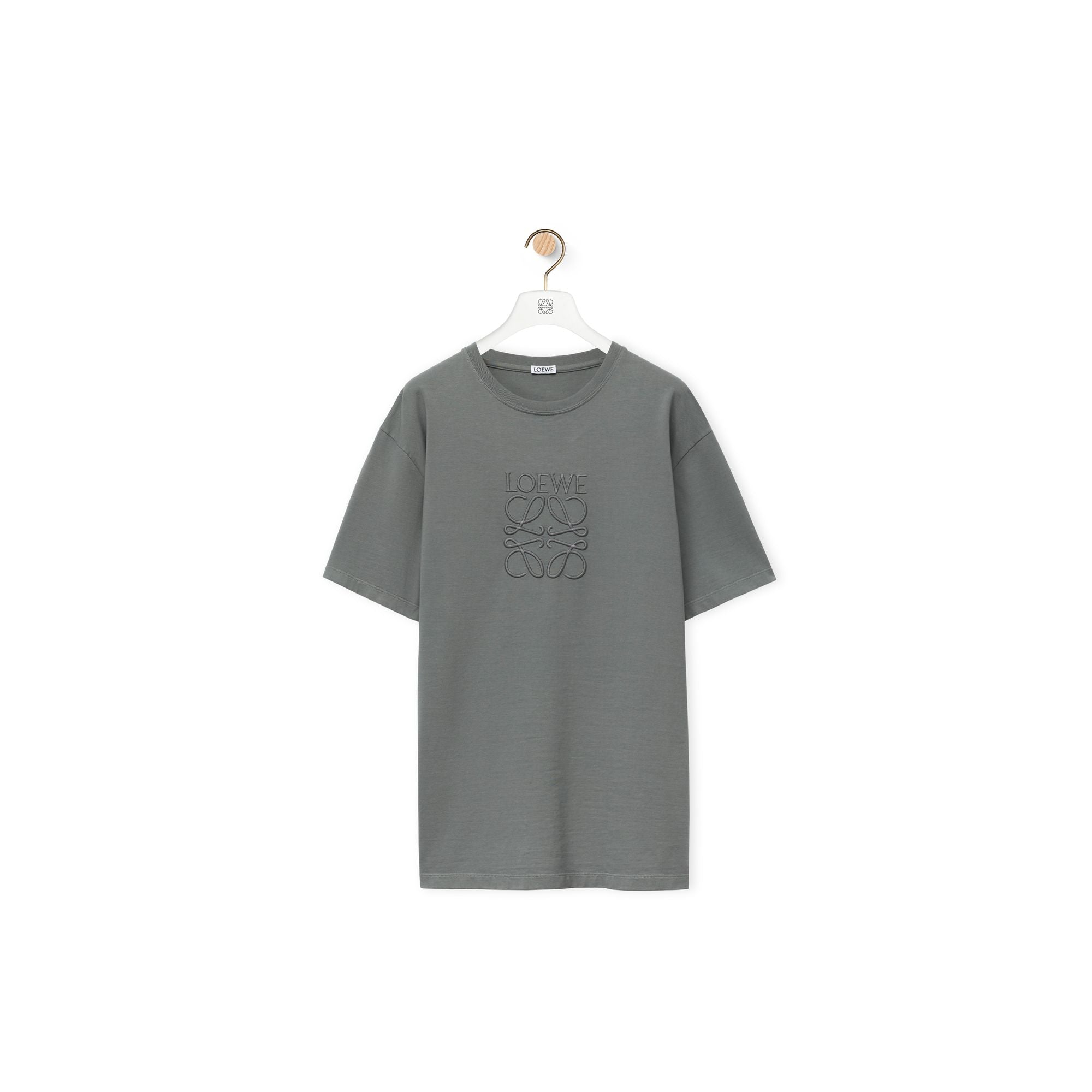 Men Overdyed Anagram T-Shirt - Platinum
