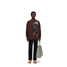Men Loose Fit Sweatshirt - Cocoa