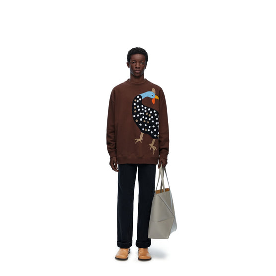 Men Loose Fit Sweatshirt - Cocoa