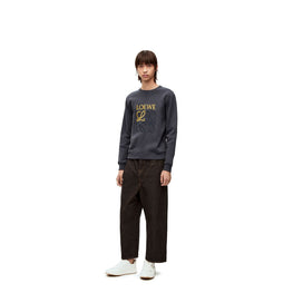 Men Loewe Angaram Sweatshirt - Onyx Blue