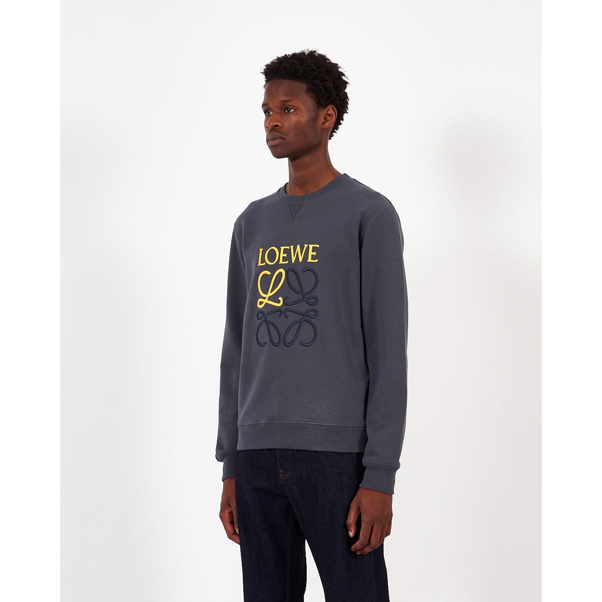 Men Loewe Angaram Sweatshirt - Onyx Blue