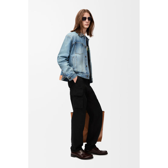 Men Trucker Jacket - Vintage Blue