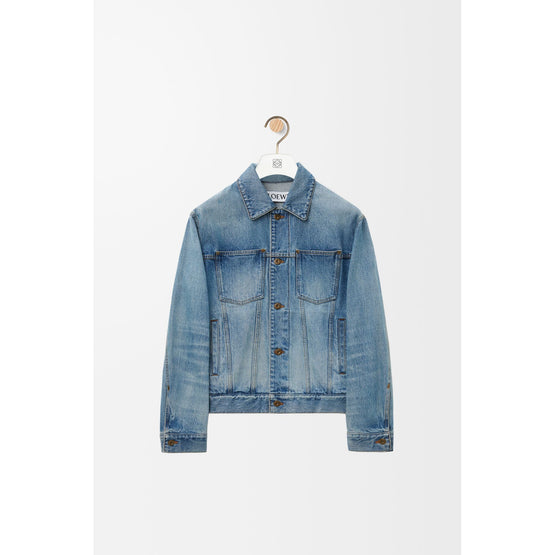 Men Trucker Jacket - Vintage Blue