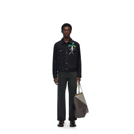 Men Trucker Jacket - Black