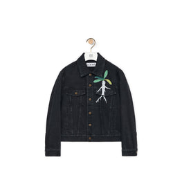 Men Trucker Jacket - Black