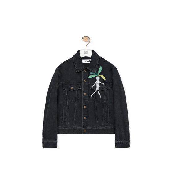 Men Trucker Jacket - Black