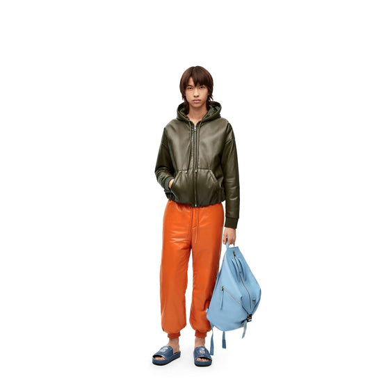 Men Puffer Joggings - Orange
