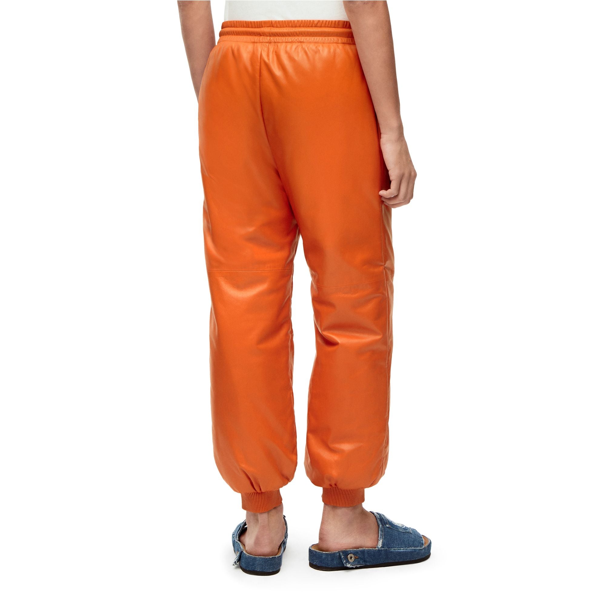Men Puffer Joggings - Orange