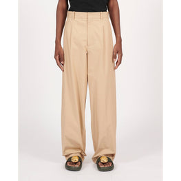Men Pleated Wide Trousers Adj. Fit - Taos Taupe