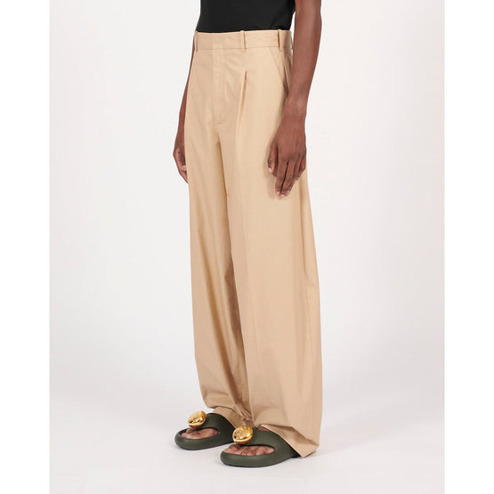 Men Pleated Wide Trousers Adj. Fit - Taos Taupe