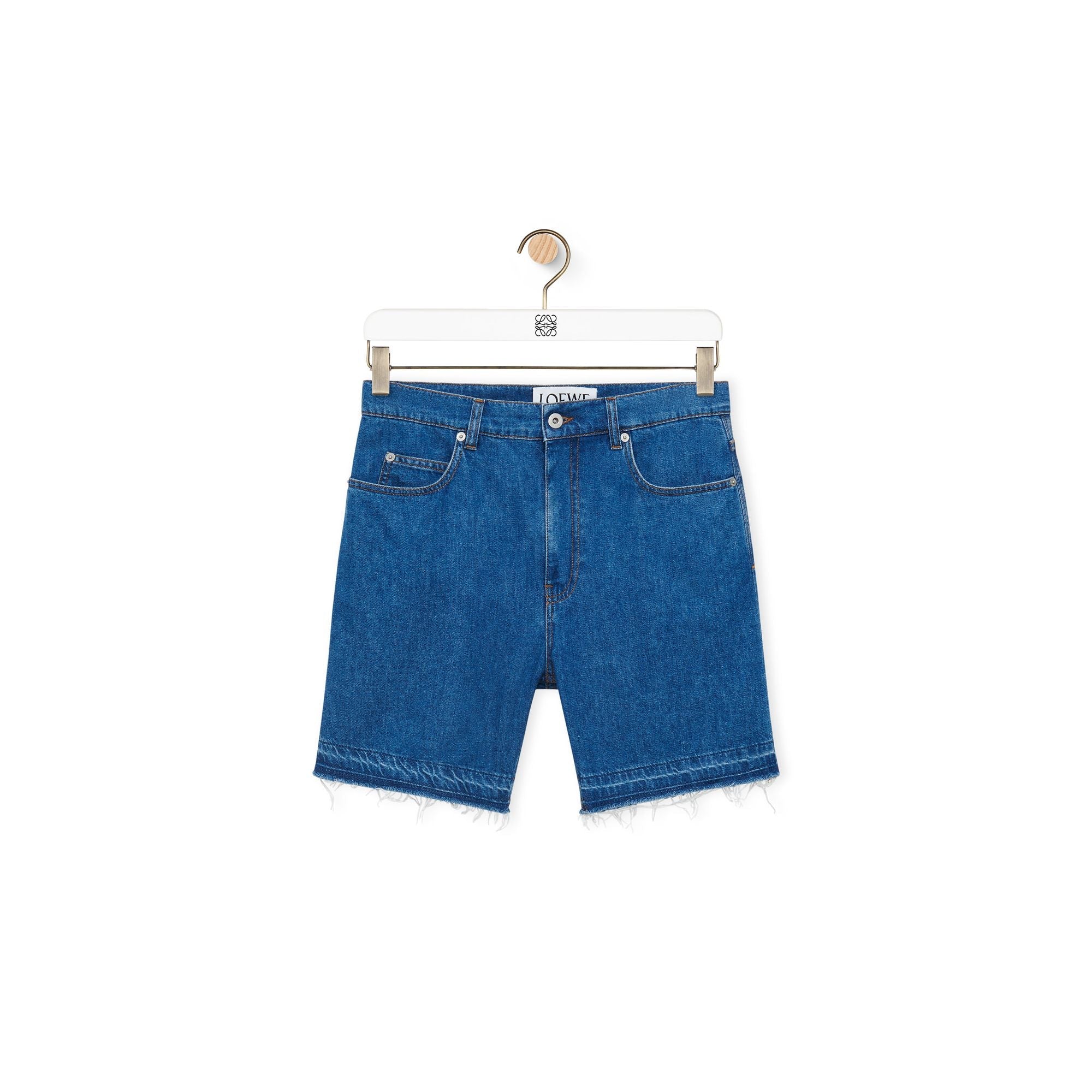Men Denim Shorts - Medium Blue