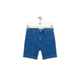 Men Denim Shorts - Medium Blue