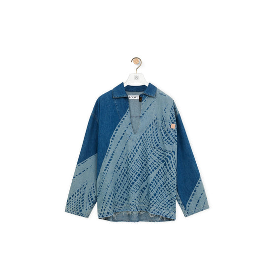 Men Vareuse - Light Blue/White