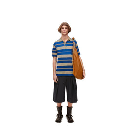 Men Polo Sweater - Blue/Multicolor