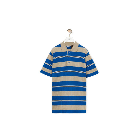 Men Polo Sweater - Blue/Multicolor