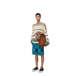 Men Sweater - Ecru/Multicolor