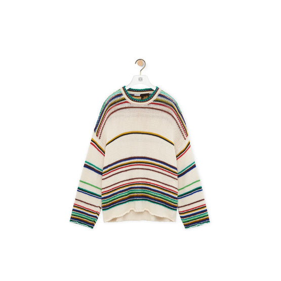 Men Sweater - Ecru/Multicolor