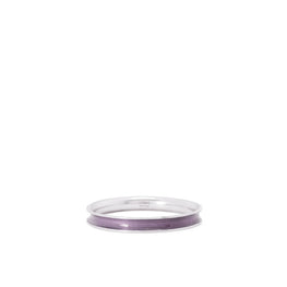 Women Guilloche Wave Bangle - Light Purple
