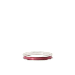 Women Guilloche Wave Bangle - Fuchsia