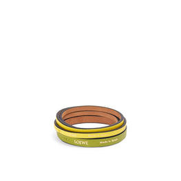 Women Double Bangle - Meadow Green/Bright Yellow