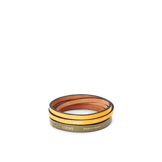 Women Double Bangle - Yellow/Avocado