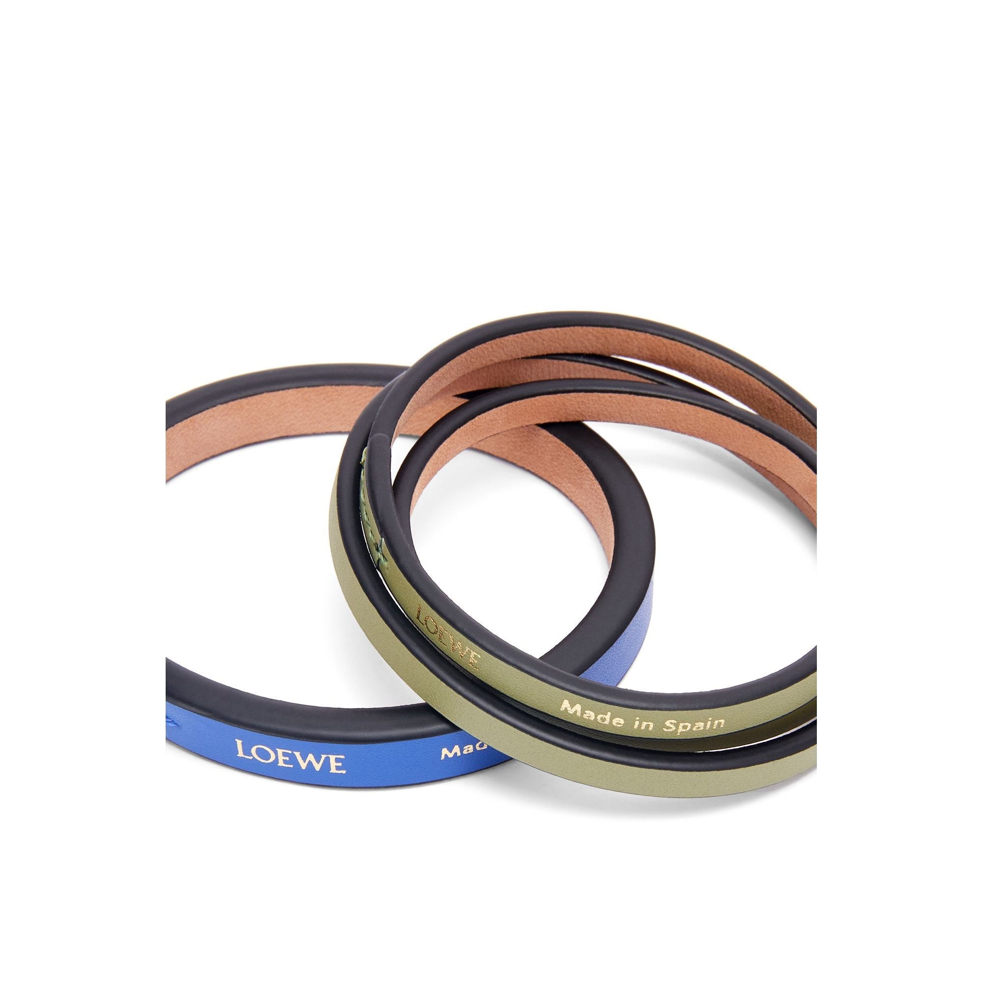 Women Double Bangle - Electric Blue/Rosemary