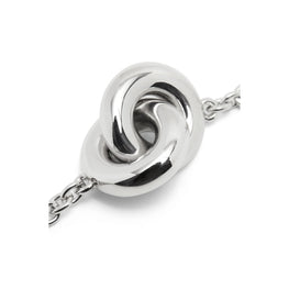 Women Donut Chain 1 Link Bracelet - Silver