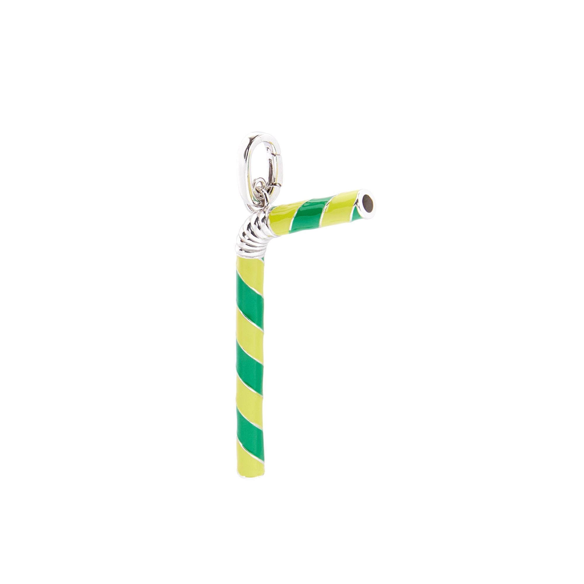 Women Straw Charm - Yellow/Green