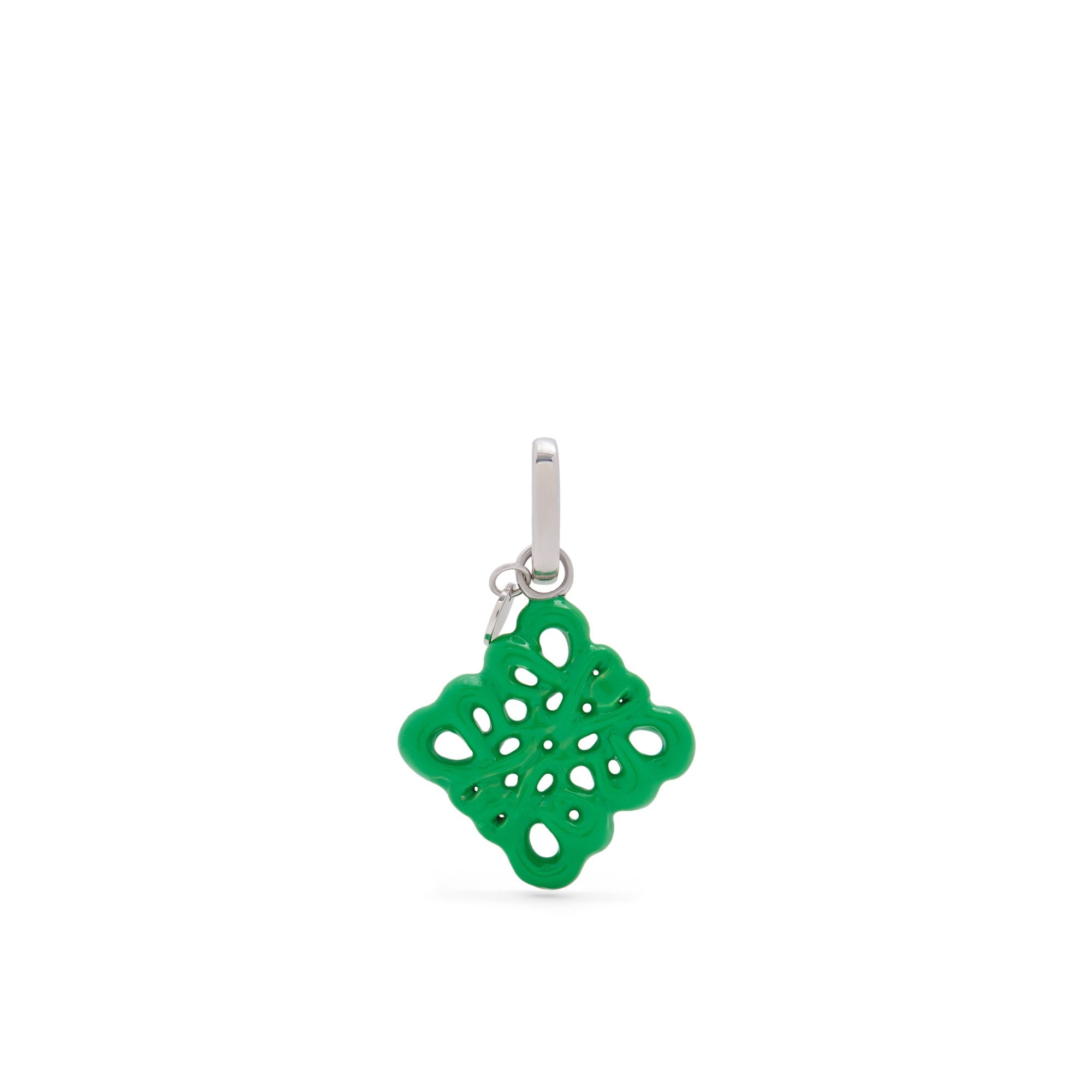 Women Inflated Anagram Charm - Grass