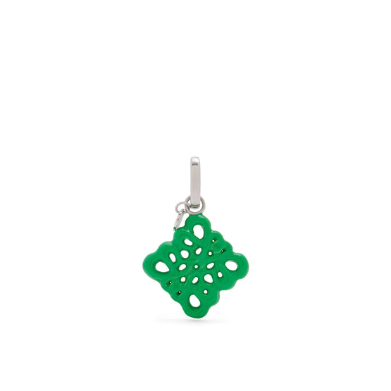 Women Inflated Anagram Charm - Grass