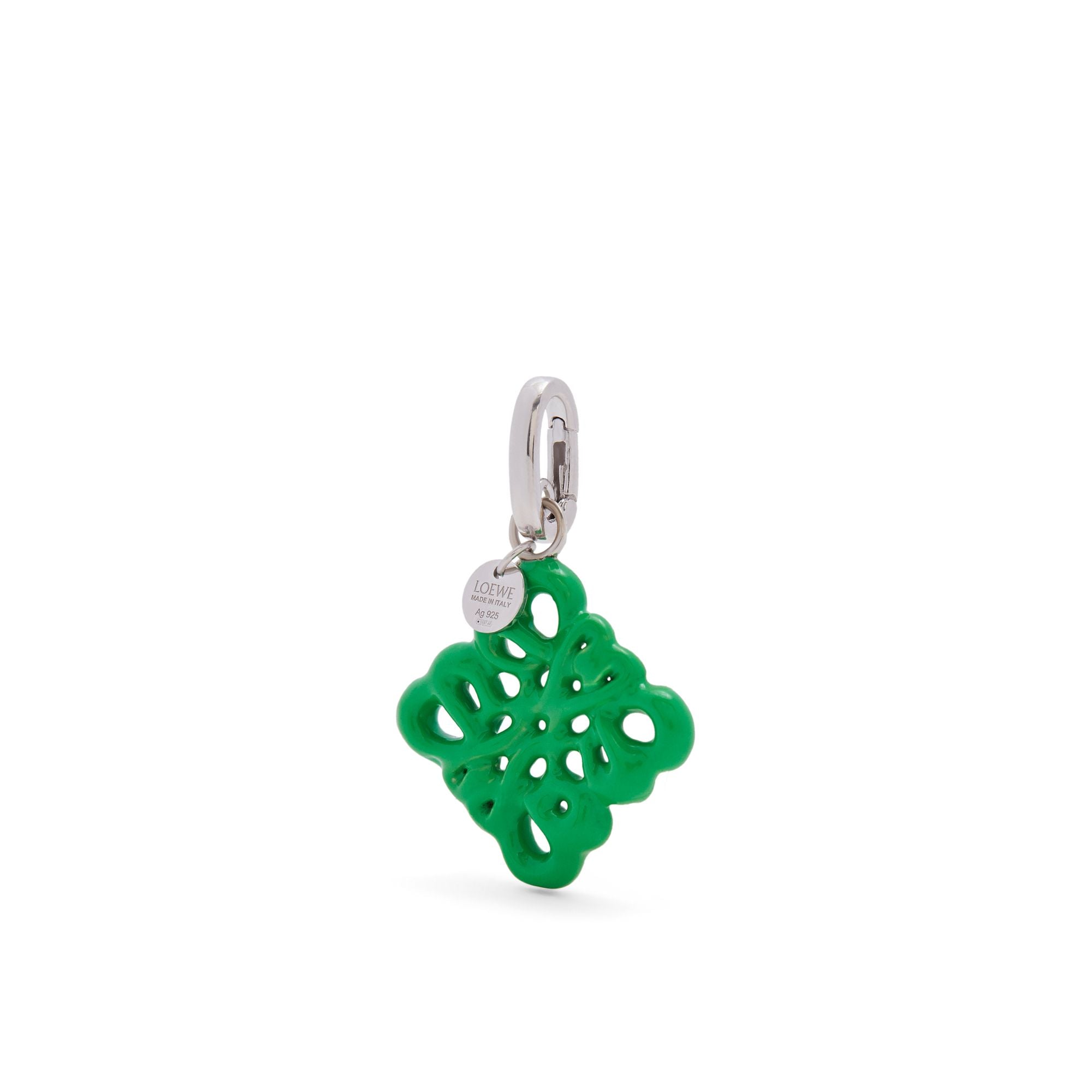 Women Inflated Anagram Charm - Grass