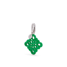 Women Inflated Anagram Charm - Grass