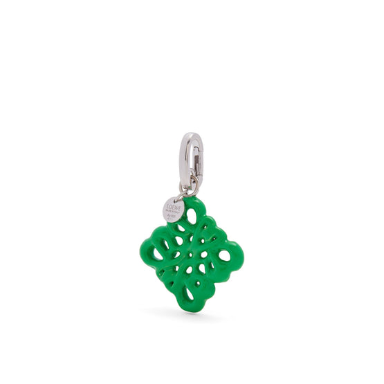 Women Inflated Anagram Charm - Grass