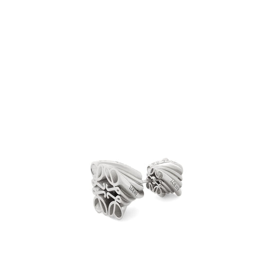 Women Twisted Anagram Single Earring - Silver