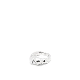 Women Nappa Twist Chunky Ring - Silver