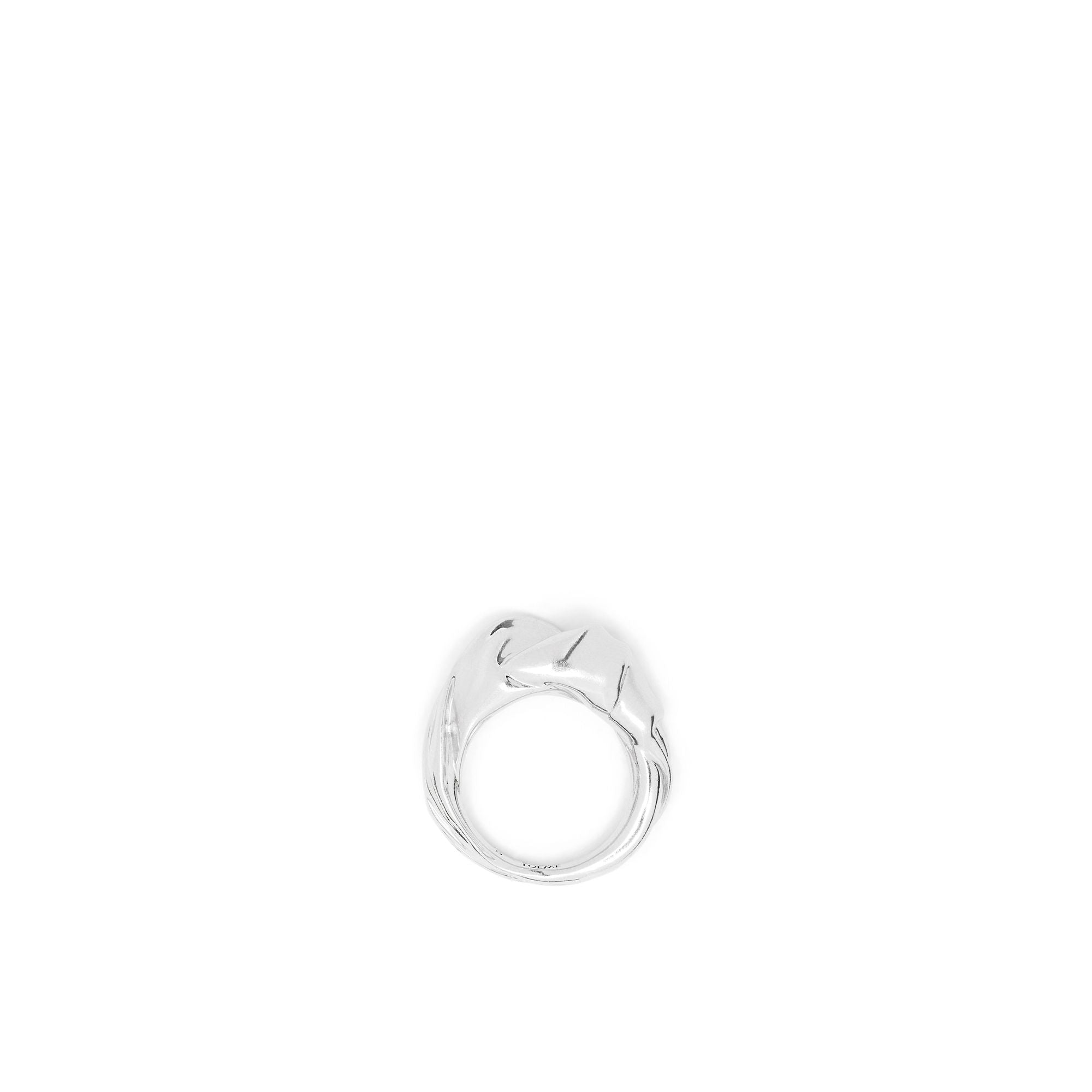 Women Nappa Twist Chunky Ring - Silver