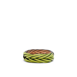 Women Braided Bangle - Meadow Green