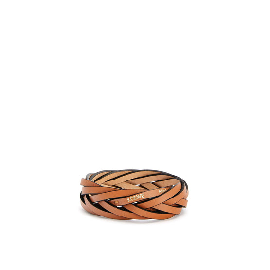 Women Braided Bangle - Tan
