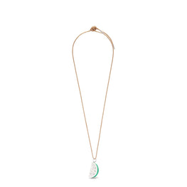 Women Lime Necklace - Silver