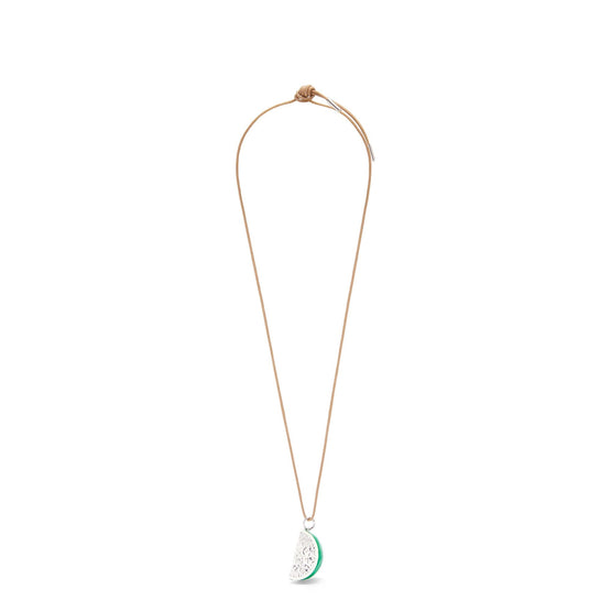 Women Lime Necklace - Silver