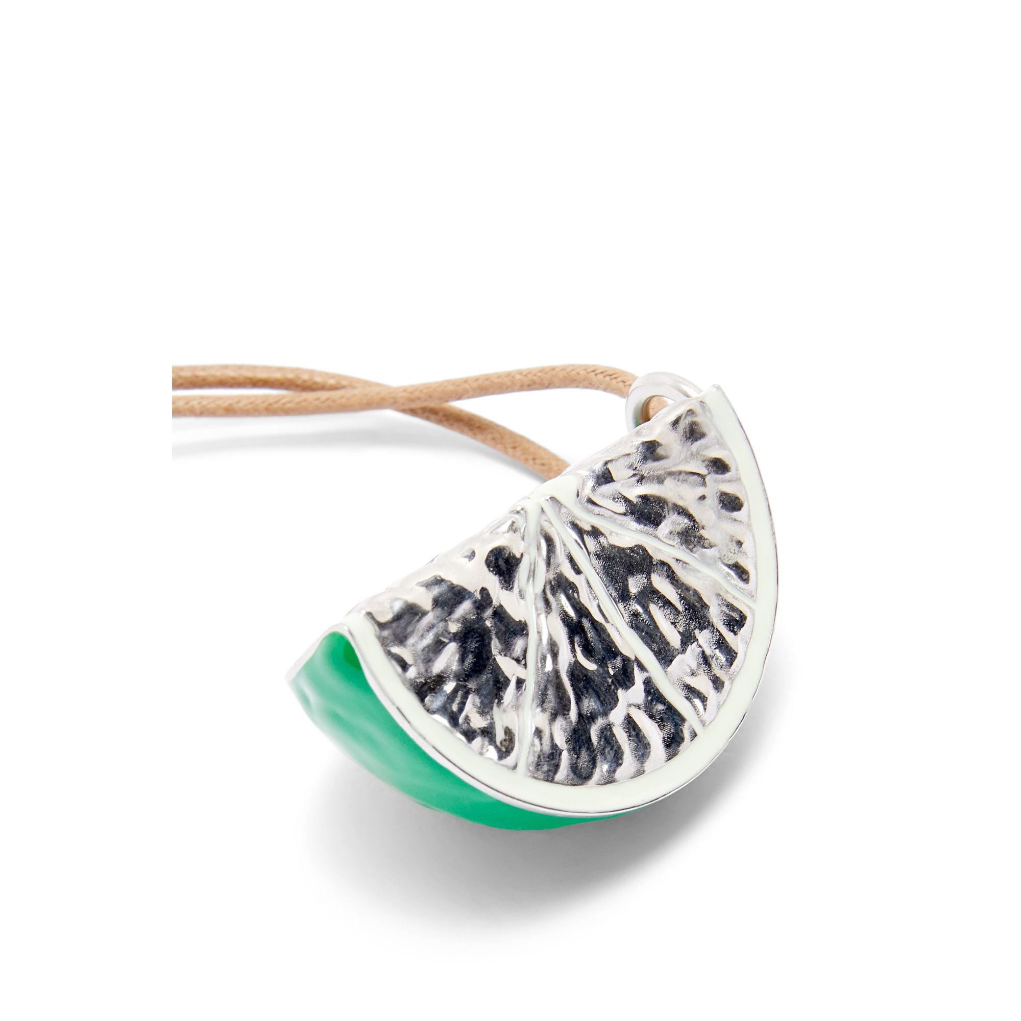 Women Lime Necklace - Silver